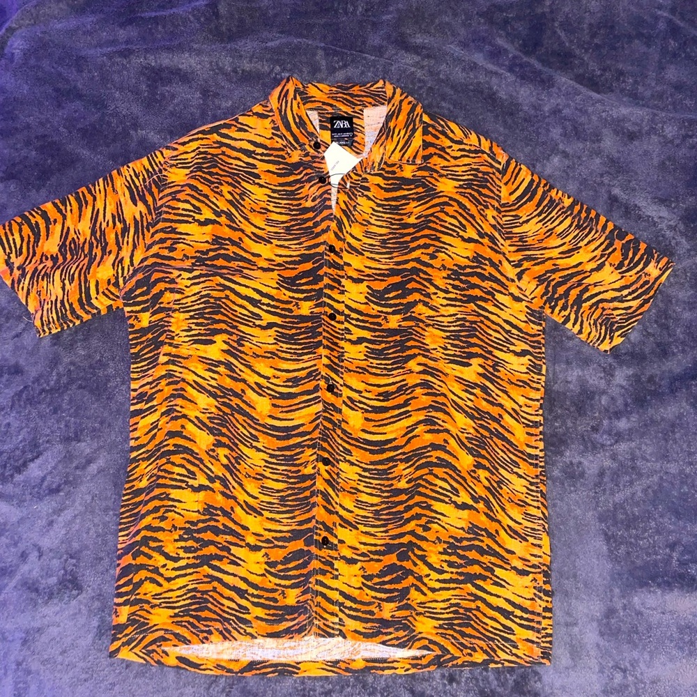 Print relaxed button up